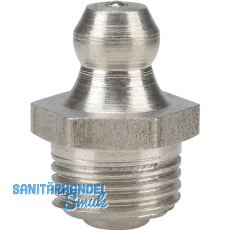 Kegelkopf (Hydraulik) Schmiernippel gerade H1 Gewinde Größe R1/8" Kegelkopf (Hydraulik) Schmiernippel gerade H1 Gewinde Größe R1/8"