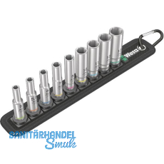 WERA Steckschlüssel-Satz 1/4" Zyklop Belt A Deep1 9-teilig WERA Steckschlüssel-Satz 1/4" Zyklop Belt A Deep1 9-teilig