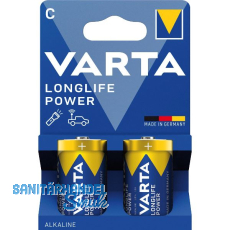 VARTA Batterie Longlife Power LR14/C 1,5 Volt 2 St�ck