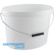 Eimer Oval 12,5L weiß mit Bügel ohne Deckel Eimer Oval 12,5L weiß mit Bügel ohne Deckel