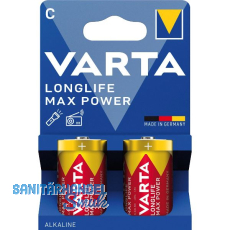 VARTA Batterie Longlife Max Power LR14/C 1,5 Volt 2 Stück VARTA Batterie Longlife Max Power LR14/C 1,5 Volt 2 Stück
