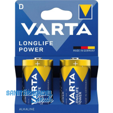 VARTA Batterie Longlife Power LR20/D 1,5 Volt 2 Stück VARTA Batterie Longlife Power LR20/D 1,5 Volt 2 Stück