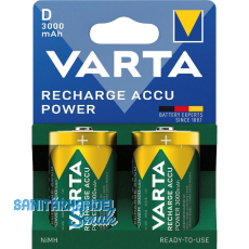 VARTA Batterie Recharge Akku Power HR20/D 1,2 Volt 3000 mAh (2 St)