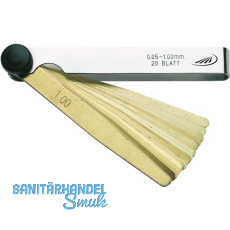 HELIOS PREISSER F�hlerlehre Messbereich 0,05-1,00 mm Blattl�nge 100 mm 20 Blatt