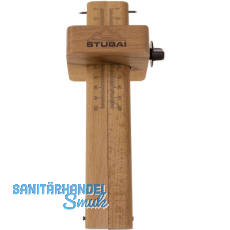 STUBAI Holz-Streichma� doppelt Skala 0-100 mm L�nge 220 mm