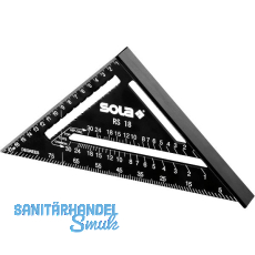 SOLA Sparrenwinkel RS 18 185 x 185 mm schwarz beschichtet