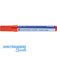 LYRA Permanent-Marker 111 Strichbreite 2-6 mm rot schr�ge Spitze