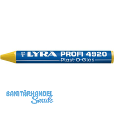 LYRA Wachskreide 4920 Plast-O-Glas runde Form gelb Inhalt 12 Stück LYRA Wachskreide 4920 Plast-O-Glas runde Form gelb Inhalt 12 Stück