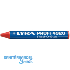 LYRA Wachskreide 4920 Plast-O-Glas runde Form rot Inhalt 12 Stück LYRA Wachskreide 4920 Plast-O-Glas runde Form rot Inhalt 12 Stück
