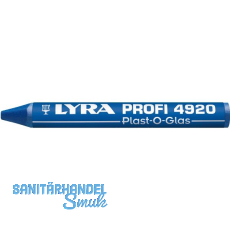 LYRA Wachskreide 4920 Plast-O-Glas runde Form blau Inhalt 12 St�ck