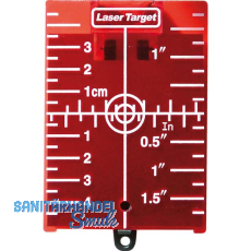 SOLA Zielscheibe ZS rot magnetisch mit St�tze und Nagelloch 115 x 75 x 12 mm