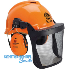 3M Forsthelm G3000 belüftet mit Visier und Gehörschutz Farbe orange 3M Forsthelm G3000 belüftet mit Visier und Gehörschutz Farbe orange