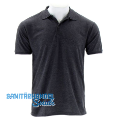 FRUIT OF THE LOOM Polo-Shirt Piqu� Type F502 dkl. grau meliert M