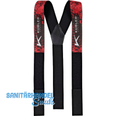 KÜBLER Hosenträger Forest rot/schwarz Breite 50 mm KÜBLER Hosenträger Forest rot/schwarz Breite 50 mm
