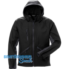 ACODE Softshell-Kapuzenjacke Windwear Farbe schwarz 46 (S) ACODE Softshell-Kapuzenjacke Windwear Farbe schwarz 46 (S)