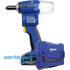 GESIPA Akku-Blindniet-Setzgerät Birdie CAS 18 V / 1 x 2,0 Ah Li-Ion im Systainer GESIPA Akku-Blindniet-Setzgerät Birdie CAS 18 V / 1 x 2,0 Ah Li-Ion im Systainer