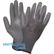 STAFFL Schutzhandschuh PU-Touch grau Gr��e 10