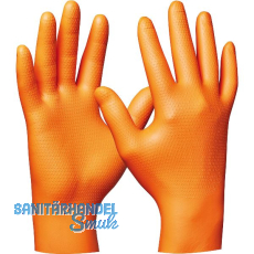 GEBOL Einweghandschuhe Orange Nitril Ultra Grip Größe M - 50 Stück GEBOL Einweghandschuhe Orange Nitril Ultra Grip Größe M - 50 Stück