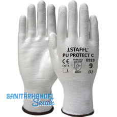 STAFFL Schnitt-Schutzhandschuh PU Protect C weiß Größe 10 STAFFL Schnitt-Schutzhandschuh PU Protect C weiß Größe 10