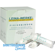 LEINA Fixierbinde elastisch weiß DIN 61634-FB 10 cm breit 4 m lang LEINA Fixierbinde elastisch weiß DIN 61634-FB 10 cm breit 4 m lang