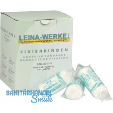 LEINA Fixierbinde elastisch weiß DIN 61634-FB 6 cm breit 4 m lang LEINA Fixierbinde elastisch weiß DIN 61634-FB 6 cm breit 4 m lang