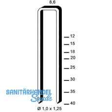 ALSAFIX Klammern Type H 40 mm aus Stahldraht verzinkt (10000 Stück) ALSAFIX Klammern Type H 40 mm aus Stahldraht verzinkt (10000 Stück)