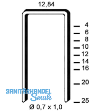 ALSAFIX Klammern Type A 10 mm aus Stahldraht verzinkt (10000 St�ck)