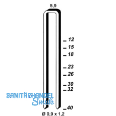 ALSAFIX Klammern Type ES 18 mm aus Stahldraht verzinkt (7800 Stück) ALSAFIX Klammern Type ES 18 mm aus Stahldraht verzinkt (7800 Stück)