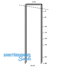 ALSAFIX Klammern Type WP 130 mm aus Stahldraht verzinkt (1450 St�ck)