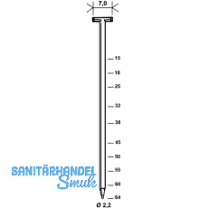 ALSAFIX T-Nägel T 55 mm Stahldraht verzinkt (10000 St) ALSAFIX T-Nägel T 55 mm Stahldraht verzinkt (10000 St)