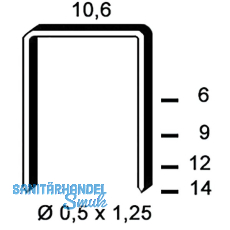 ALSAFIX Klammern Type PF 10 mm aus Stahldraht verzinkt (5000 St�ck)