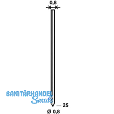 ALSAFIX Stifte ST 25 mm aus Stahldraht stanox (14.000 St)