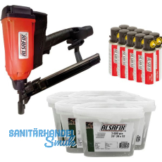 ALSAFIX Gasnagler SET F22/35 10.000 Nägel inkl. 10 Gaskartuschen ALSAFIX Gasnagler SET F22/35 10.000 Nägel inkl. 10 Gaskartuschen