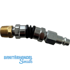 ALSAFIX Druckluft Stecknippel drehbar aus Stahl mit Außengewinde 1/4" ALSAFIX Druckluft Stecknippel drehbar aus Stahl mit Außengewinde 1/4"