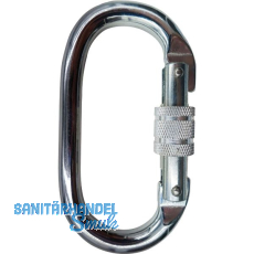 TEUFELBERGER Schraub-Karabiner Stahl Oval SL Silber Öffnungsweite 18 mm TEUFELBERGER Schraub-Karabiner Stahl Oval SL Silber Öffnungsweite 18 mm