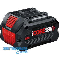 BOSCH Akku / Ersatzakku ProCore Plus 18 Volt / 8,0 Ah (IEC) Li-Ion BOSCH Akku / Ersatzakku ProCore Plus 18 Volt / 8,0 Ah (IEC) Li-Ion