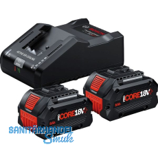 BOSCH Akku-Starterkit ProCore Plus 18 V / 2 x 8 Ah Akkus u Ladegerät GAL18V-160 BOSCH Akku-Starterkit ProCore Plus 18 V / 2 x 8 Ah Akkus u Ladegerät GAL18V-160