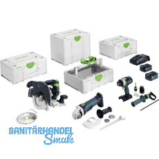 FESTOOL Akku-Combo-Set Holzbau 18 Volt / 5,0 Ah (IEC) Li-Ion