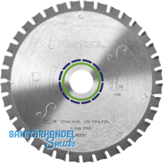 FESTOOL Flachzahn Kreissägeblatt HW ø 210x2,6x30 Zähne 36 Flachzahn FESTOOL Flachzahn Kreissägeblatt HW ø 210x2,6x30 Zähne 36 Flachzahn