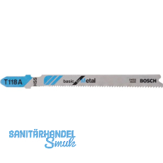 BOSCH Stichs�geblatt T118A Metall - 5 St�ck