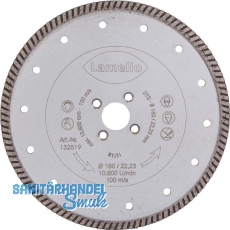 LAMELLO Diamant Trennscheibe 180 mm Fliesen, Putz