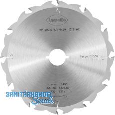 LAMELLO Sägeblatt HW ø 200 mm Z12 für Schnitte in Holzrahmen LAMELLO Sägeblatt HW ø 200 mm Z12 für Schnitte in Holzrahmen