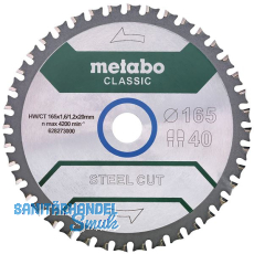METABO Kreiss�geblatt Classic Steel Cut � 165 x 1,6 x 20 mm Z40 Flachzahn