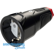 PCE Schutzkontaktkupplung TAURUS2 Gummi 2-polig IP20 PCE Schutzkontaktkupplung TAURUS2 Gummi 2-polig IP20