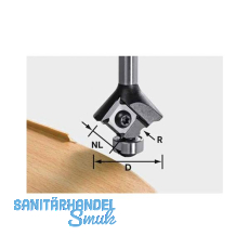 FESTOOL Wendeplatten-Abrundfräser HW Radius 1,5 mm FESTOOL Wendeplatten-Abrundfräser HW Radius 1,5 mm