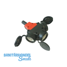PCE Gummih�ngekupplung 3-fach 16 Ampere 250 Volt IP44