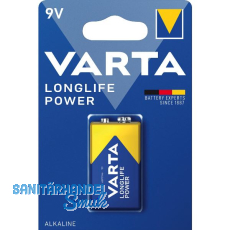 VARTA Batterie Longlife Power 6LR61 9 Volt 1 St�ck