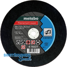 METABO Trennscheibe Flexiamant Super hart 350 x 3,0 x 25,4 mm METABO Trennscheibe Flexiamant Super hart 350 x 3,0 x 25,4 mm