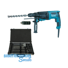 MAKITA Bohrhammer HR2630TX 800 Watt SDS Plus+17 tlg. Bohr-u. Mei�elkassette