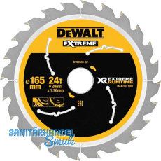 DEWALT Kreiss�geblatt XR Extrem Runtime HM � 165 x 1,76 x 20mm Z�hne 24 (WZ/FZ)